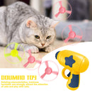 Cats Interactive Toys Flying Saucer Luminous Dragonfly Play Disc (Yellow) Newly