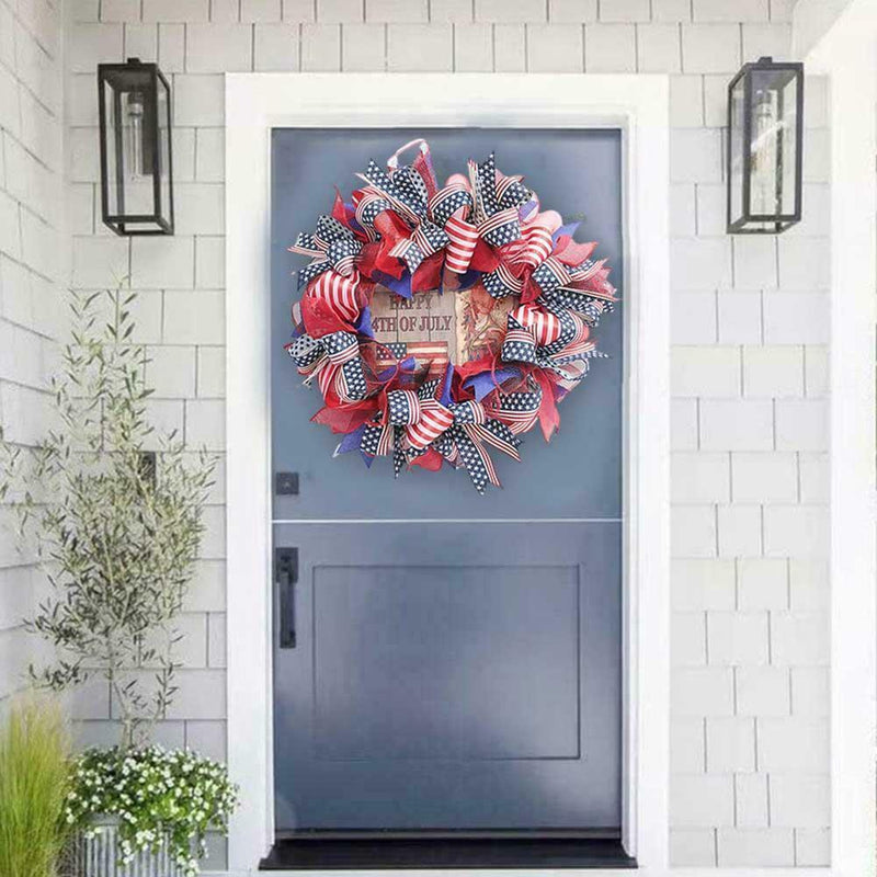 Independence Day Wreath 4Th of July Wreaths Decor Decoration Door Front