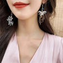 Party Gift Earrings Earring Jackets Flowers Earring Flower Hanging Earrings