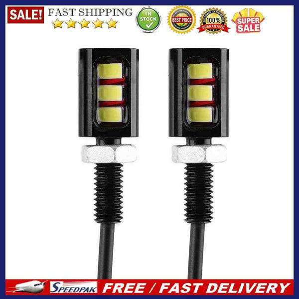 2pcs Screw Bolt 5630SMD 3LED Lights for Car Motorcycle Number License Plate