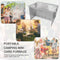 Outdoor Portable BBQ Grills Stainless Steel Small Charcoal Barbecue Wood Stove