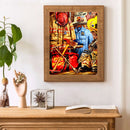 Round Drill Diamond Painting Fireman Uniform Diamond Embroidery Rhinestone Craft