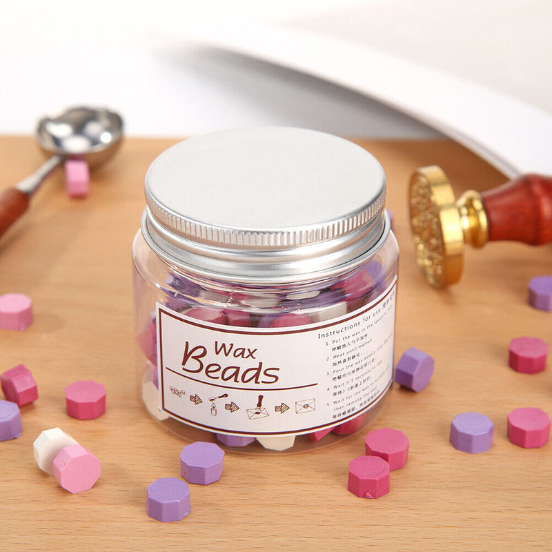 170pcs Mixed Color Sealing Wax Pills Retro Seal Stamp Beads K