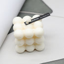 Round Cube Candle Plaster Mould Cavities Silicone Square Bubble Dessert Molds