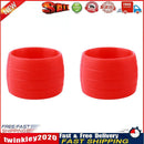 1 Pair Bicycle Silicone Plug Rubber Wear-resisting Handlebar Ring (Red) Newly