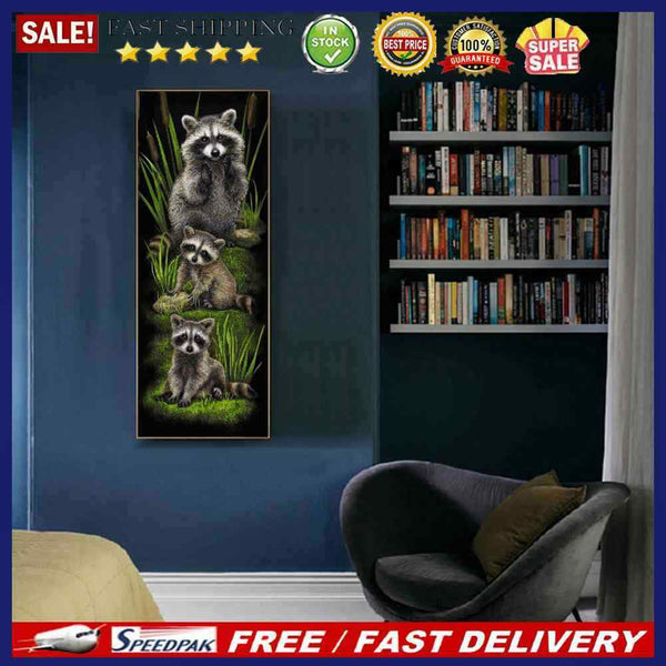 5D DIY Diamond Painting Animal Full Round Drill Mosaic Picture Decoration Gif