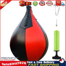 Boxing Speed Ball Training Inflatable Punching Pear-Shaped Bag (Black+Red) Newly