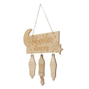 Wooden Eid Mubarak Hanging Lantern Pendant Table Ornament Crafts Accessories