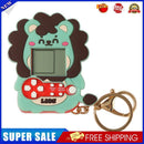 ABS Handheld Game Console Lion Shaped Nostalgic Toys Keychain Design (Green