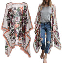Women Bohemia Asymmetric Beach Loose Outerwear Bikini Cover Up Fashion Cardigan