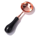 Sealing Stamp Wax Spoon Wood Handle Seal Bead Furnace Stove Pot (Black) Newly