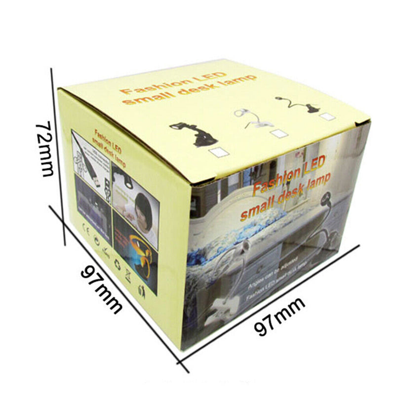 USB Clip LED Reading Lights Eye-care Adjustable Clamp Lamp (Warm White) Newly