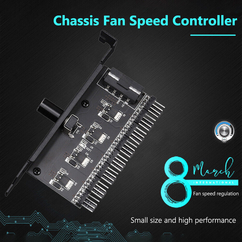 Universal Computer Regulator CPU Hub Splitter Cooler 3pin/4pin Variable Newly