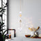 Crystal Sun Moon Hanging Meatal Pendant Home Car Decor (A)
