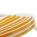 10pc Self-adhesive Soundproofing Anti Collision Windows Seal Strip 5m White