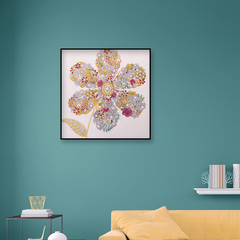 Special Shaped Flowers 5D DIY Diamond Painting Kit Part Drill Home Decor Craft