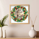 5D DIY Diamond Painted Christmas wreath Partial Special Rhinestone Set