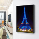 5D Round Diamond Painting Cross Stitch Eiffel Tower Needlework Rhinestone C