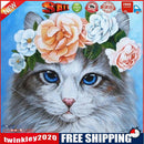 Handmade DIY Full Round Drill Diamond Painting 5D Cat Poster Kit for Home