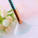 1pc Soft Gradient Makeup Fan Brush Powder Blush Foundation Cosmetic Tool(S)