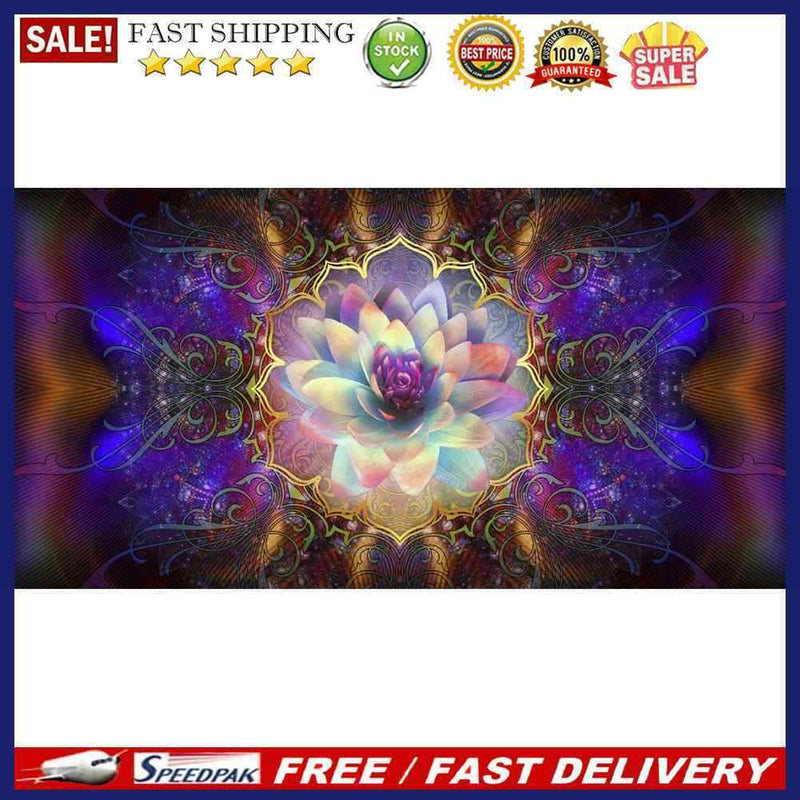 5D Kit Rhinestone Pictures DIY Aurora Lotus Full Round Drill Diamond Painti