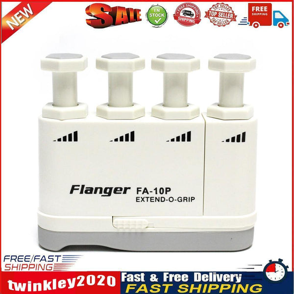 Flanger Piano Finger Trainer Exerciser Guitar Finger Strength Tool (White) Newly