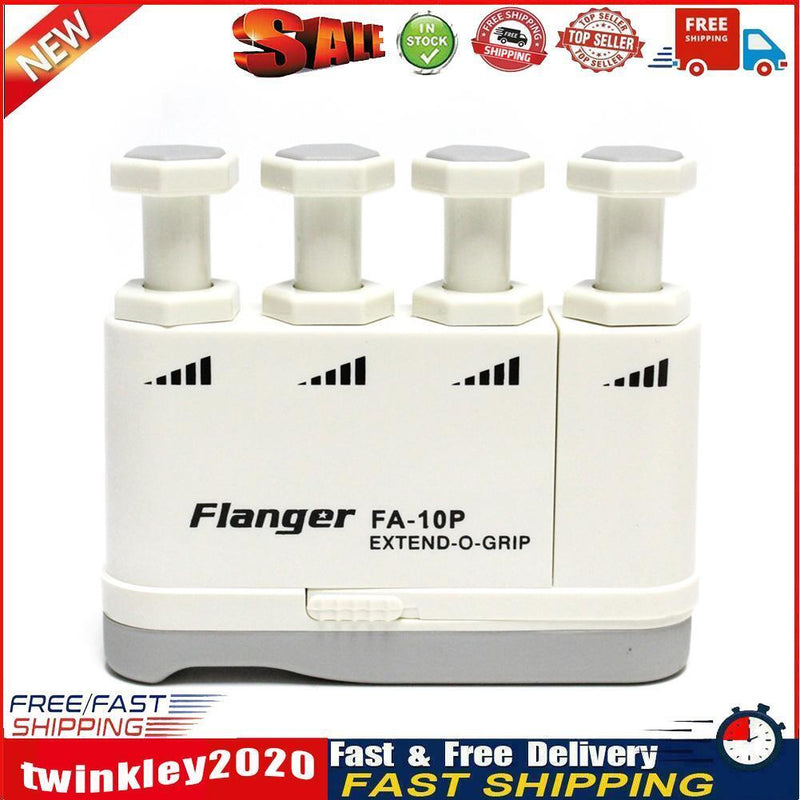 Flanger Piano Finger Trainer Exerciser Guitar Finger Strength Tool (White) Newly