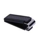 Double Sided Carbon Fiber Stainless Steel Alloy Purse Card Clip (Black)
