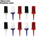 Pack of 10PCs GOLF TEES BRUSH Driver Training 52mm Aids Tool Golfer M5Y0