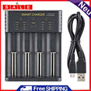 4 Slots Smart Charger Power Rechargeable Battery for Lithium 1.2V Ni-MH/Ni-Cd