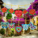 20pcs Greeting Card Pendants Diamond Painting Single Side Sticking Special Shape