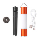 Camping LED Telescopic Flashlight with Tripod Nuts Rechargeable Torch (C) Newly