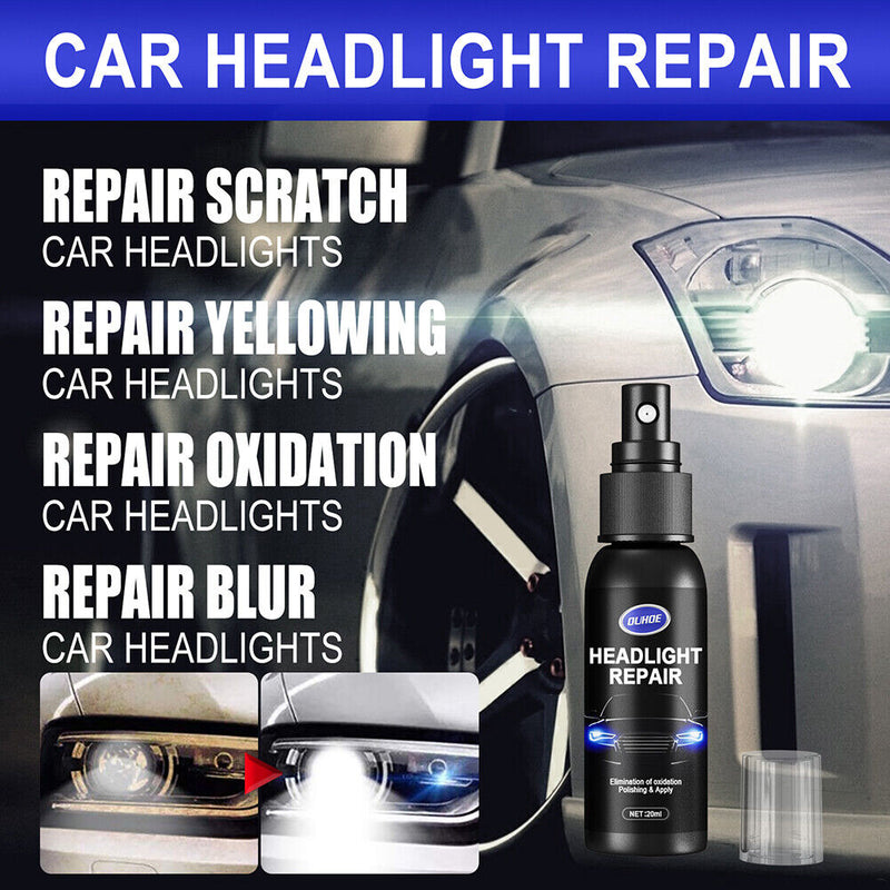 Car Headlamp Polishing Agent Scratch Remover Repair Fluid Spray Auto Access