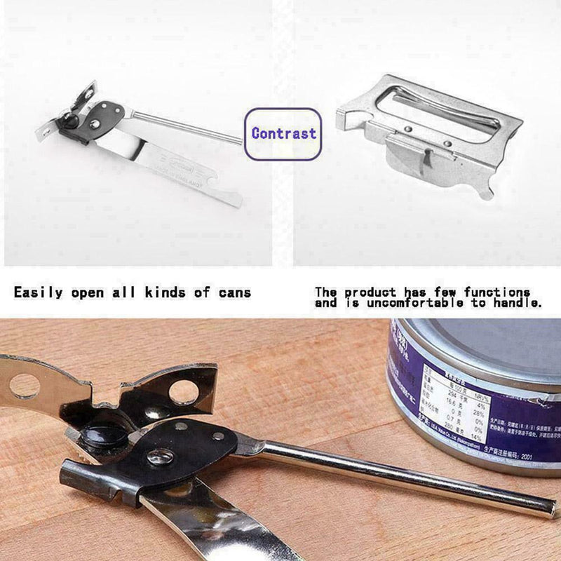 Manual Can Opener Kitchen Tools Steel Can DIY Opener Side Gadgets Nice 2Q6W F2W2