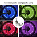 2x Auto Car Bicycle Motorcycle Wheel LED Lights Tire Valve Caps Spokes Hub