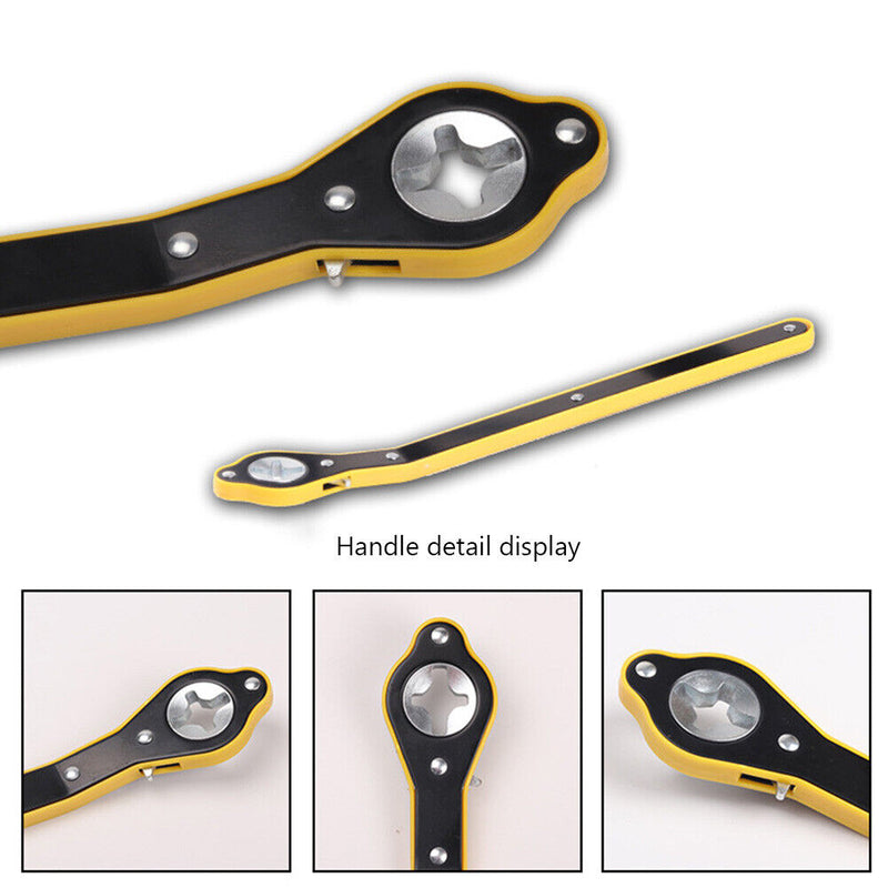 Universal Auto Car Labor-Saving Jack Ratchet Wrench Tire Wheel Hand Crank W