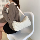 Fashion Quilted Shoulder Handbags Nylon Satchels Bags Solid for Travel Shopping