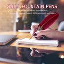 Retro Calligraphy Quill Feather Dip Pen Writing Ink Set Fountain Pens Gifts