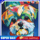 5D DIY Diamond Painting Lovely Colorful Dog Cross Stitch Embroidery Mosaic