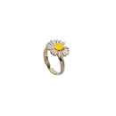 Adjustable Ring Small Daisy Bracelet Cuff Bangles Hand Chain Flowers Bracelet