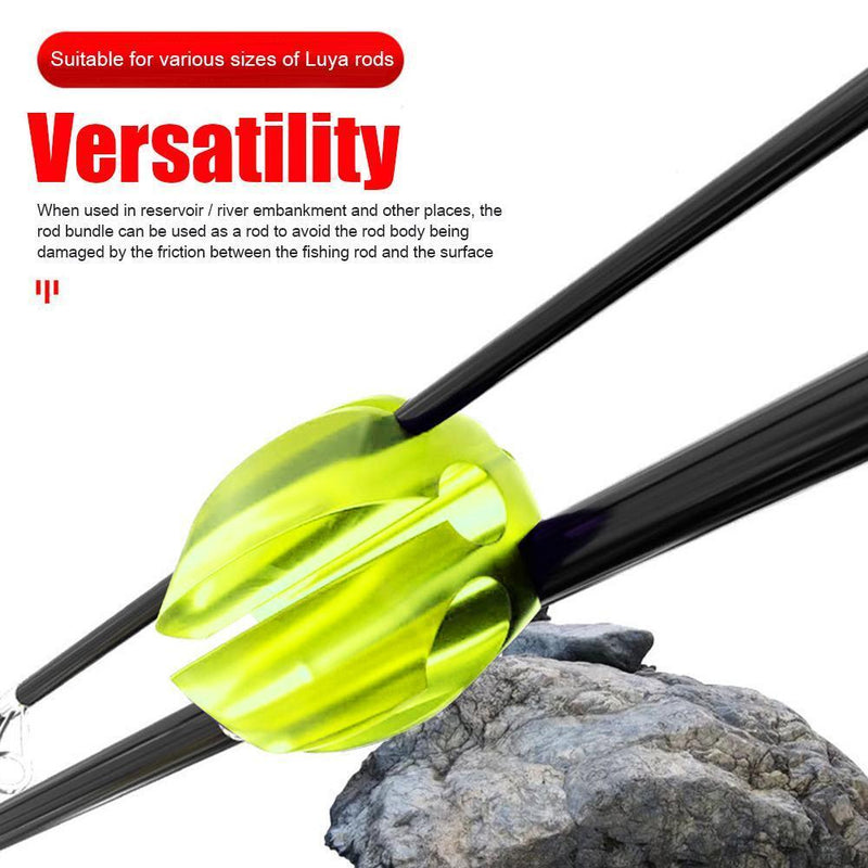Fishing Rod Protection Egg Anti-Scratch Fishing Pole Puller (Light Green)