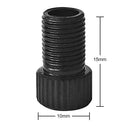 MTB Bike Valve Converter Bicycle Presta to Schrader Valve Adapter (Black)