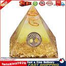 Crystal Pyramid Healing Energy Meditation Crystals Home Office Decor (B) Newly