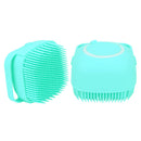 Pet Dog Massage Shampoo Brush Cat Bath Shower Brush Cleaning Comb (Blue) Newly