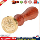 DIY Wax Seal Stamp Rose Pattern Fire Painting for Stamping Envelope (A) Newly
