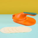 Manual Dumpling Skin Mold Kitchen Lazy Jiaozi Maker Dough Press (Orange)