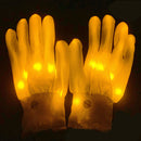 #A LED Hand Bone Glowing Gloves Halloween Colorful Glow In The Dark Skeleton Mit