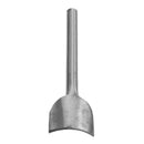 Leather Craft Half-Round Cutter Punch DIY Belt Wallet Trimming Tool(25mm) Newly