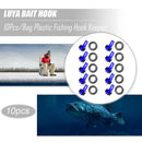 10pcs Fishing Hook Keeper for Fishing Rod Pole Fishing Lures Bait Safety Hold