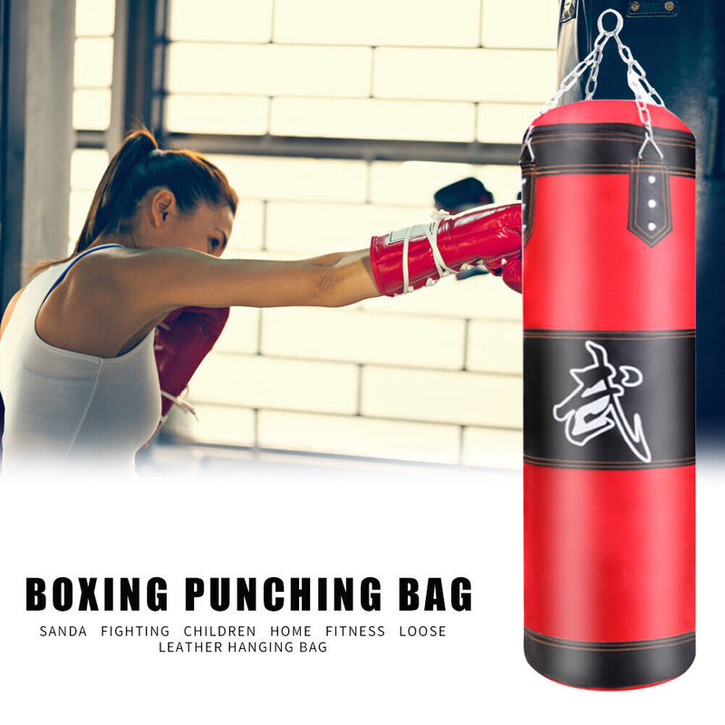 Boxing Training Equipment Kickboxing Muay Thai Empty Punching Sandbag Pillar